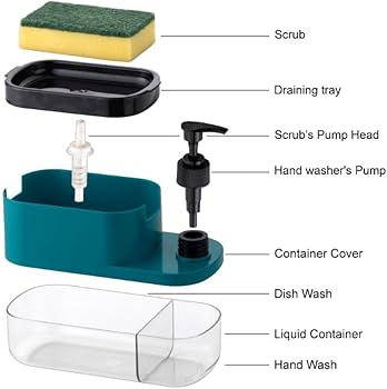Multipurpose Soap Dispenser | Dish and Hand Soap Duo