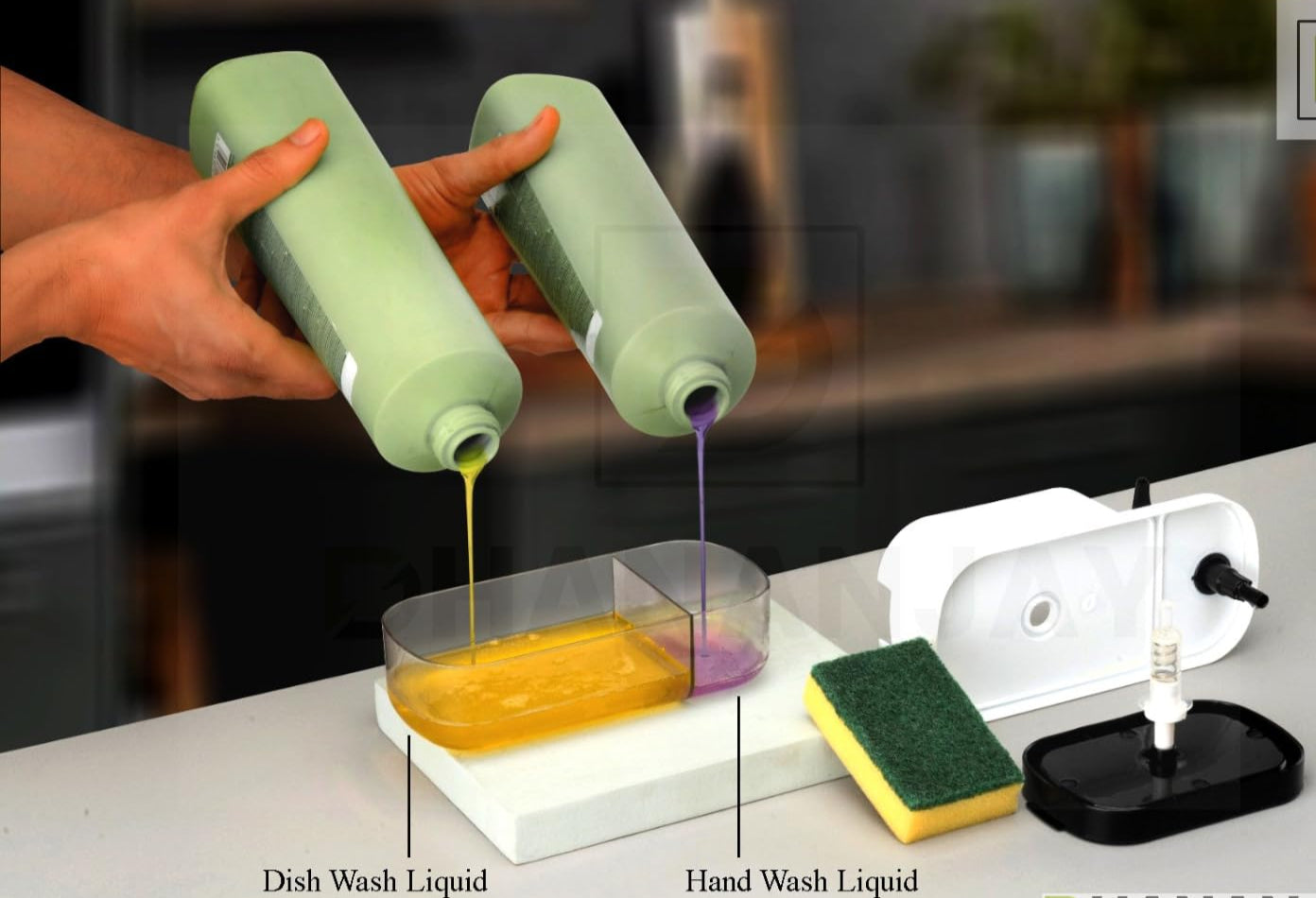 Multipurpose Soap Dispenser | Dish and Hand Soap Duo